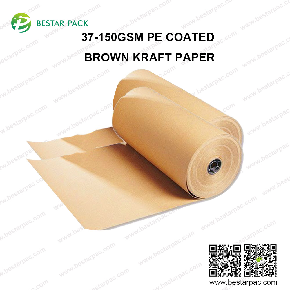 Kertas Kraft Coklat Dilapisi PE 37-150gsm