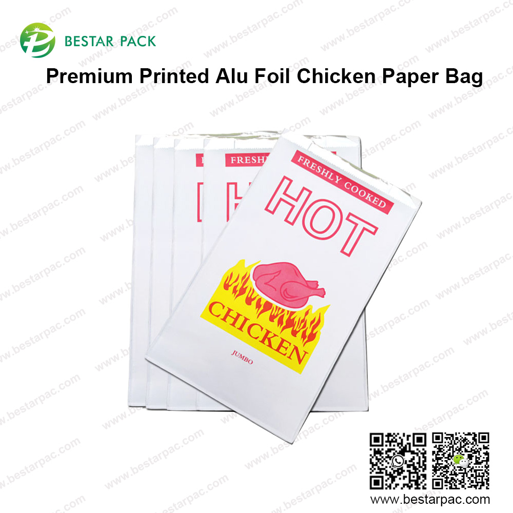 Tas Kertas Ayam Alu Foil Cetak Premium